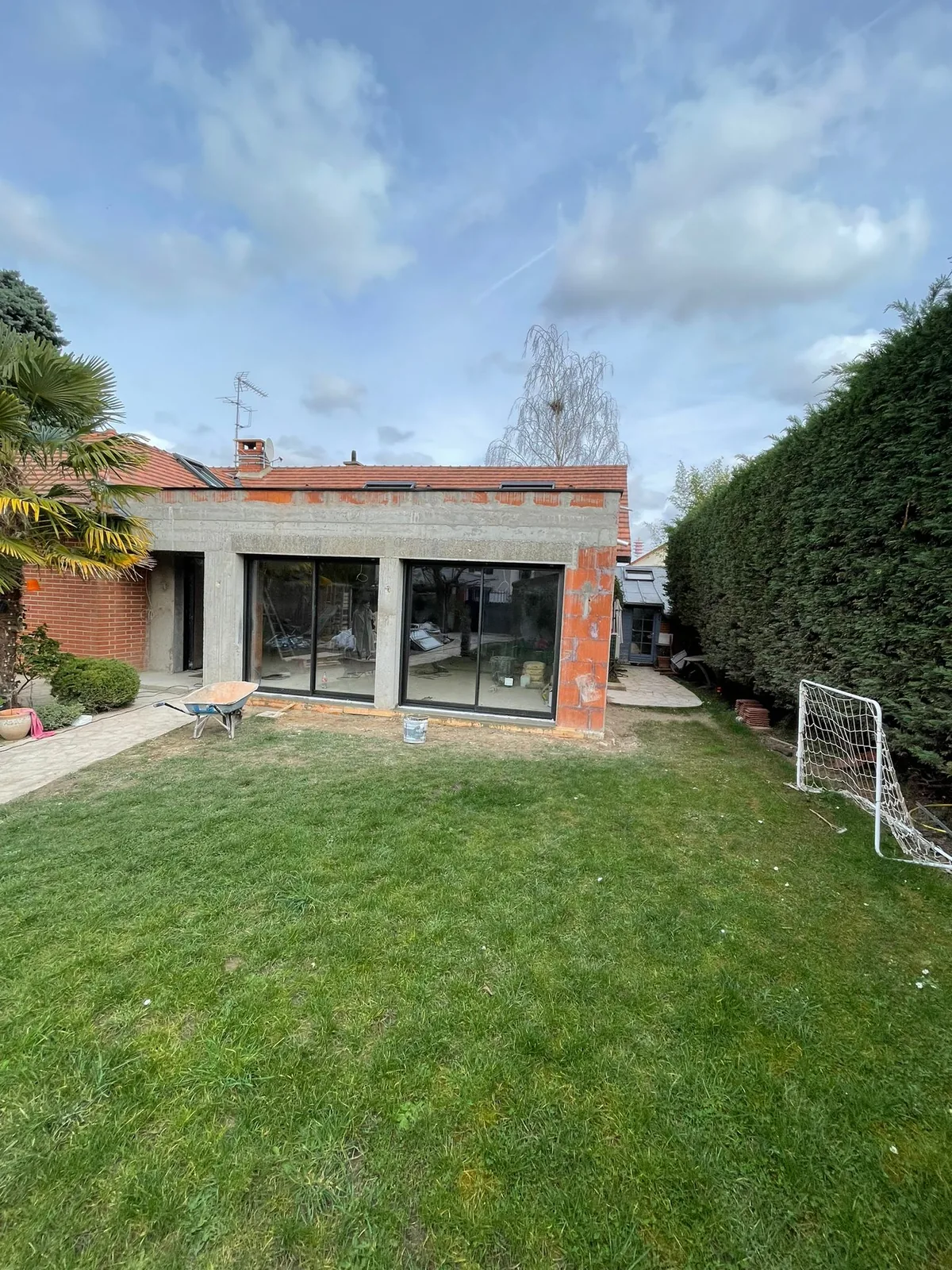 Chantier ABR : Extension de plain-pied côté jardin