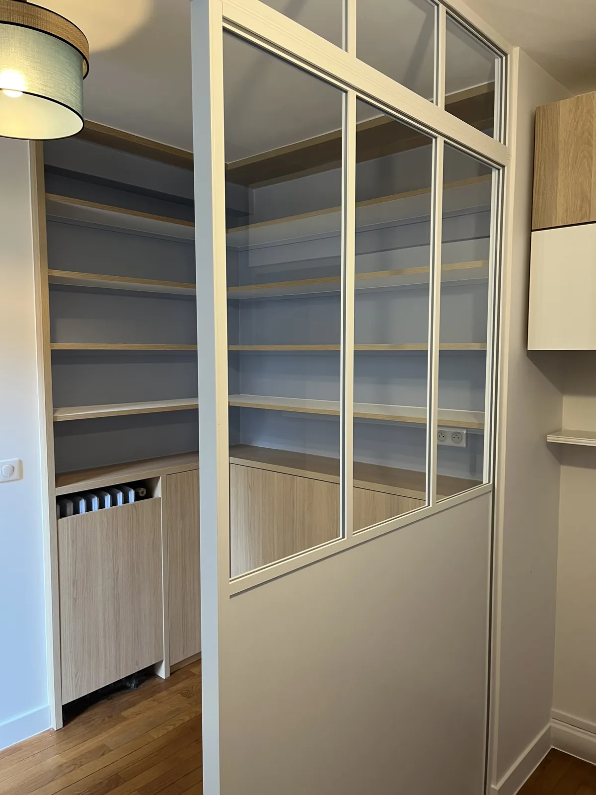Chantier ABR : Verrière d'atelier et rangements