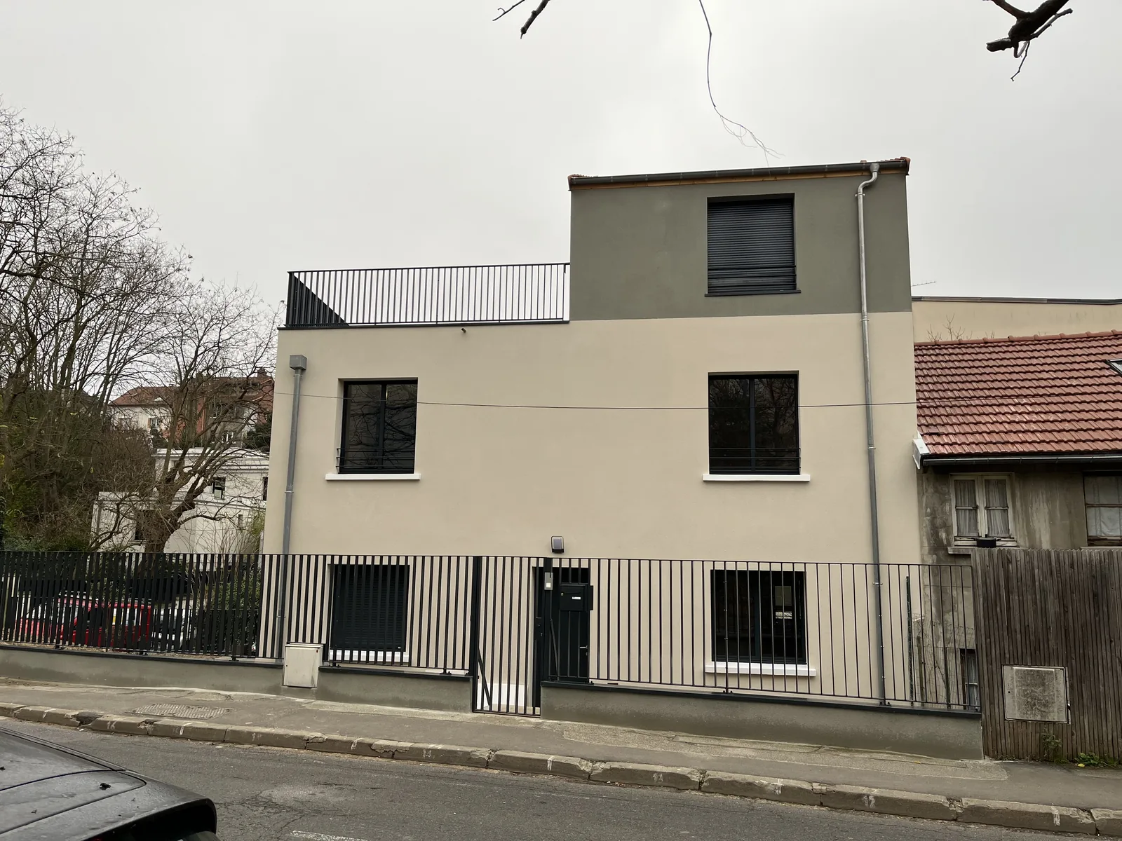Chantier ABR : Maison de ville, gros œuvre achevé