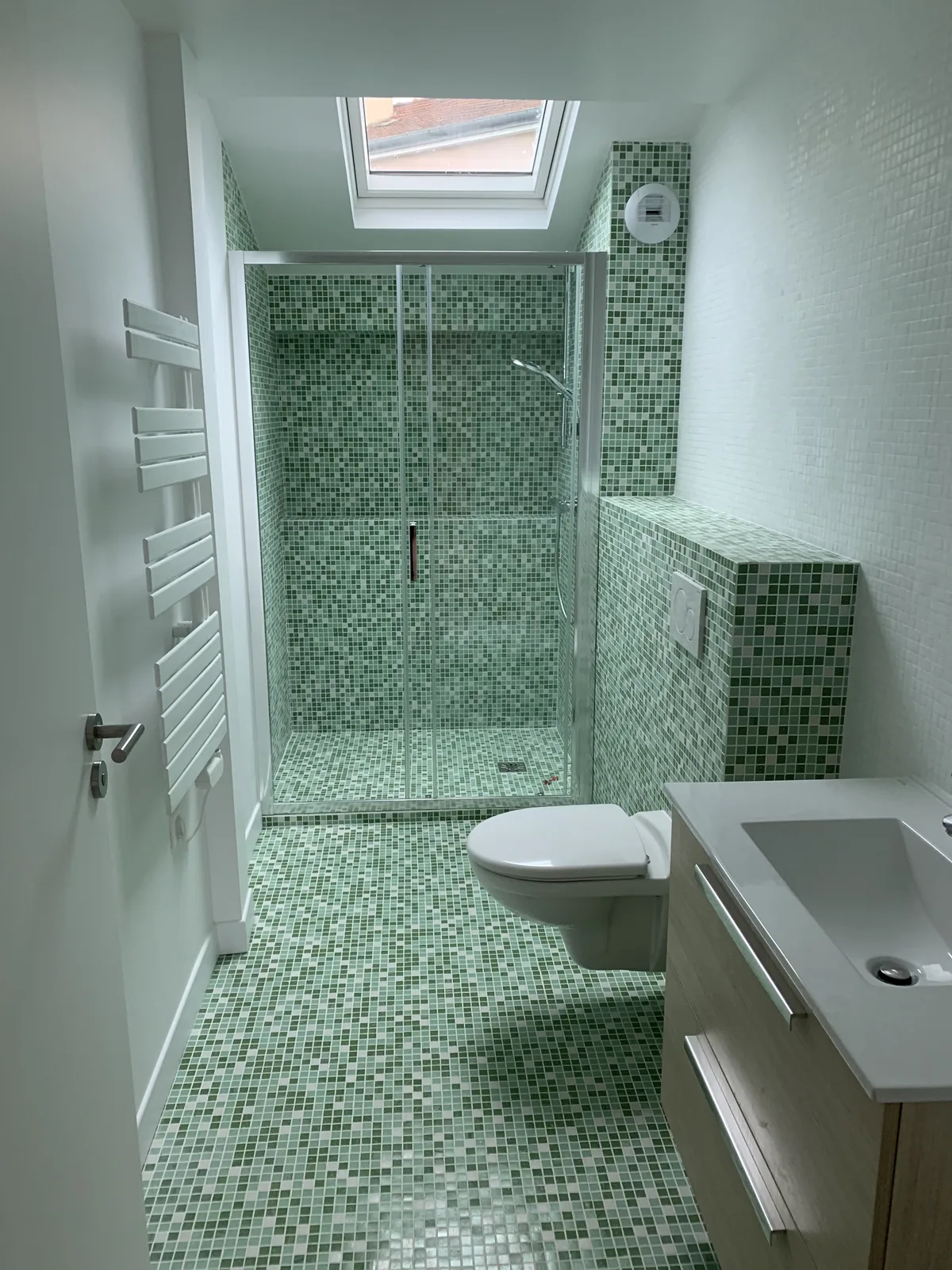 Chantier ABR : Douche à l'italienne et WC suspendu